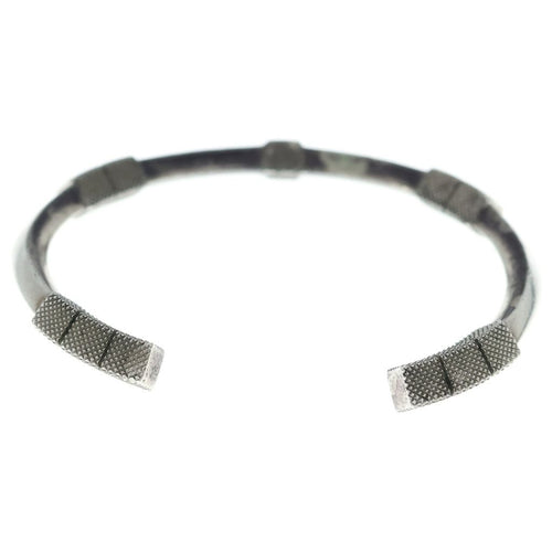 Bottega Veneta Lock Bangle Bracelet Silver — view 2