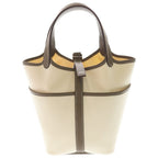 Hermes Picotin Lock PM Cargo Toilego Elan Shoulder Bag Ivory Gray Ju Etoupe Ecru — view 2