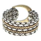 Hermes Vintage Sangled Ring Sangle de Gold Silver