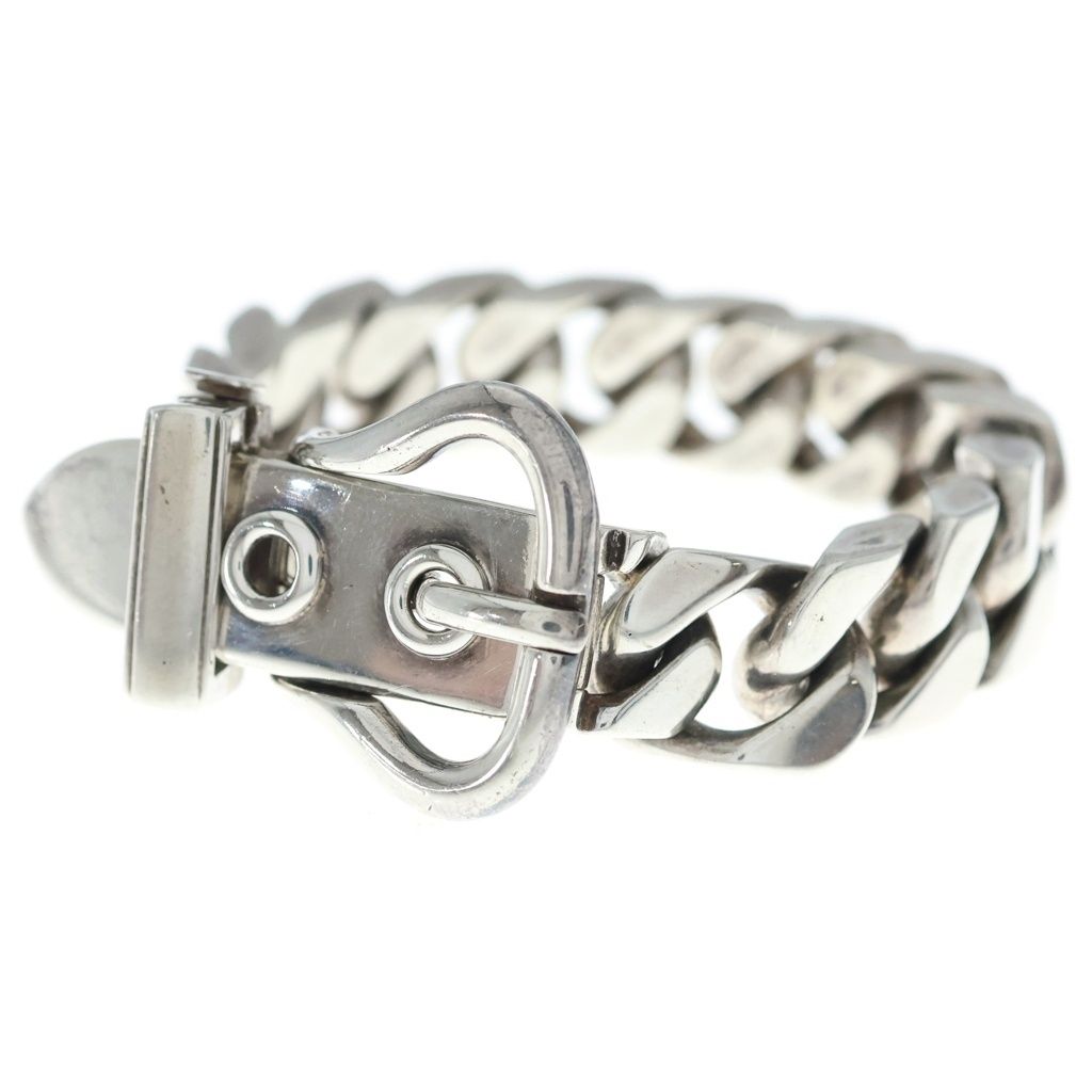 Hermes Vintage Boucle Selier GM Book le Cellier GM Bracelet Silver