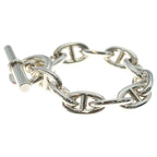 Hermes Chaine D'ancre TGM Chain Bracelet Silver — view 4