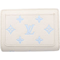 Louis Vuitton Monogram Eclipse Portefeuille Clair Bifold Wallet White Blue