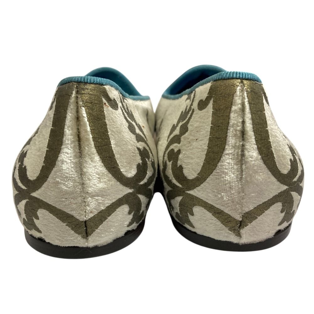 Gucci Belted Flat Slip on Gold — view 4