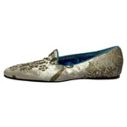 Gucci Belted Flat Slip on Gold — view 6
