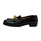 Hermes Box Calf Kelly Loafers Shoes 35 22.5 cm Black — view 2