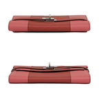 Hermes Kelly Wallet Flag Coral Corail Flamingo Pink Leather Long — view 3