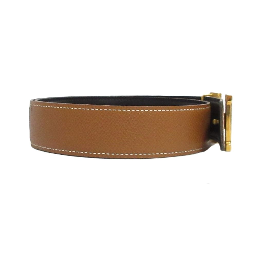 Hermes Buckle Constance Reversible Leather Belt 65 Brown Black — view 3