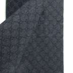 Gucci GG Pattern Cashmere Fringe Scarf Navy — view 5