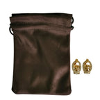 Dior CD Rhinestone Clip Earrings Gold — view 7