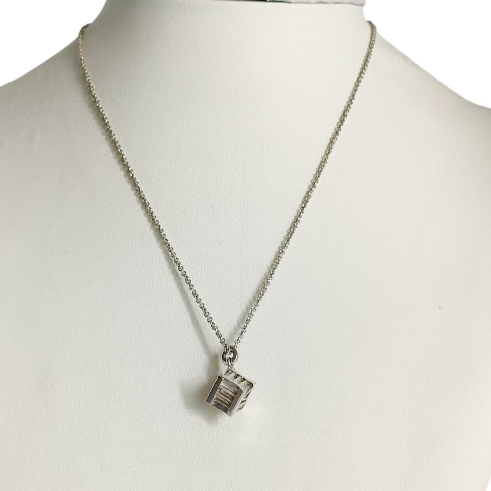 Tiffany & Co Atlas Cube Chain Pendant Silver — view 9