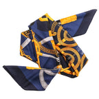 Hermes Eperon D'or Yellow Gold Spur Carre 140 Cashier Geant Large Scarf Dark — view 6