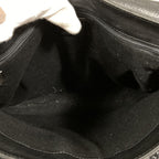 Celine Flap Leather Shoulder Bag Black — view 7