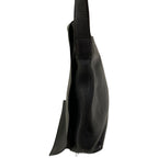 Celine Flap Leather Shoulder Bag Black — view 5
