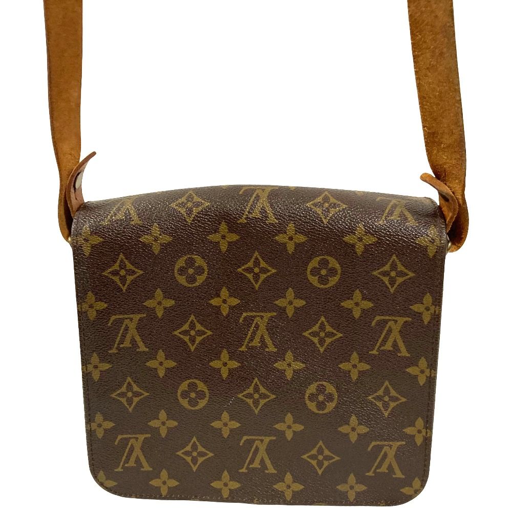 Louis Vuitton Cartouchiere Monogram Shoulder Bag Brown — view 2