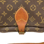 Louis Vuitton Cartouchiere Monogram Shoulder Bag Brown — view 9