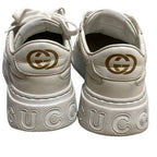 Gucci GG Leather Sneakers 6.5 White — view 6