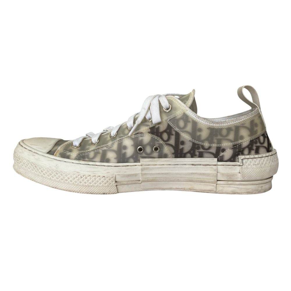 Dior Oblique Low Cut Sneakers 44 White Gray — view 5
