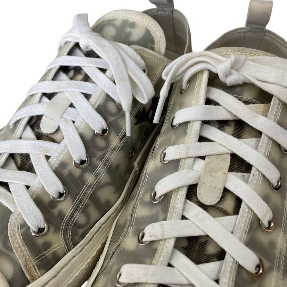 Dior Oblique Low Cut Sneakers 44 White Gray — view 4