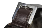 Fendi Mamma Baguette Bag Zucca Pattern Canvas Leather Brown Silver — view 5