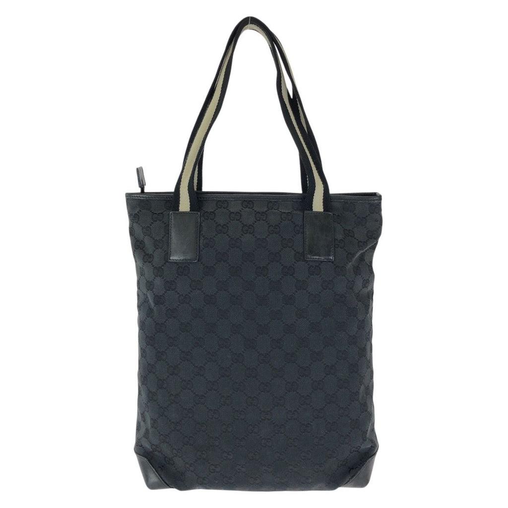 Gucci Black Silver GG Canvas Leather 019 Tote Shoulder — view 2
