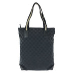 Gucci Black Silver GG Canvas Leather 019 Tote Shoulder — view 2