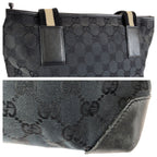 Gucci Black Silver GG Canvas Leather 019 Tote Shoulder — view 5