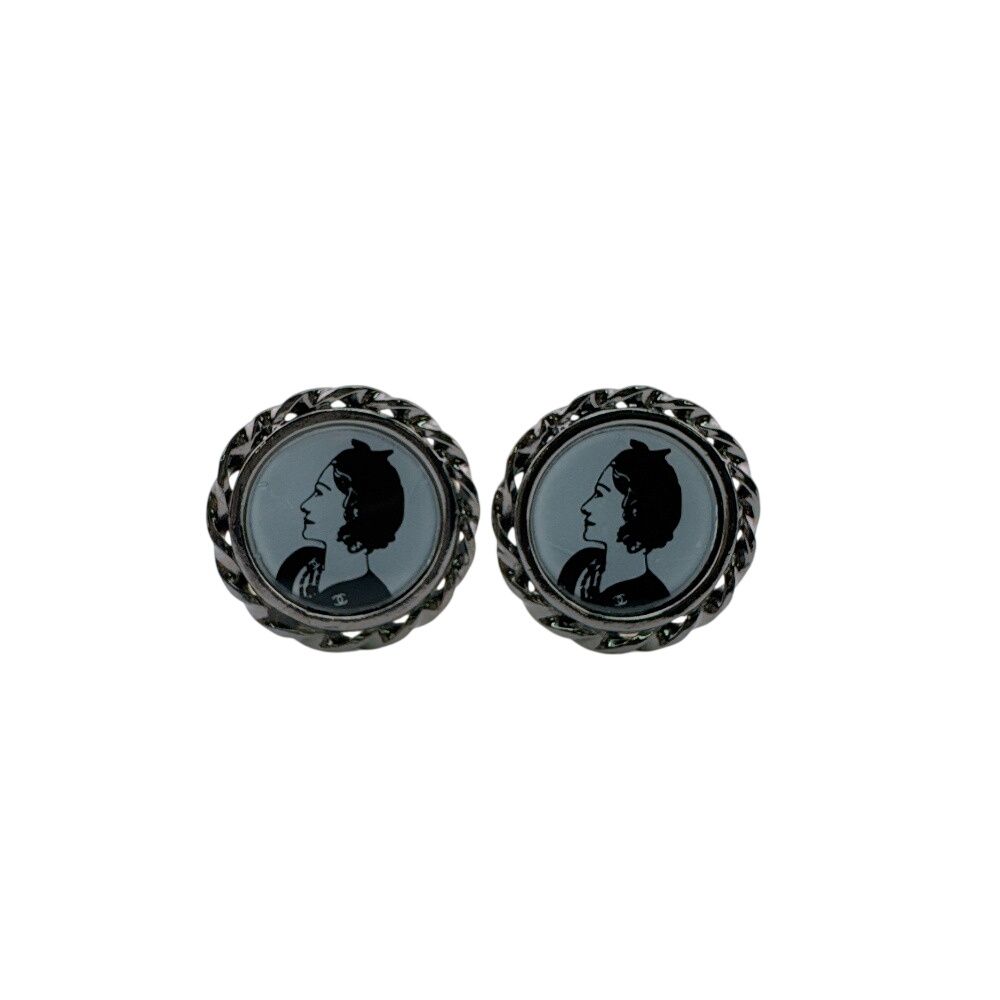 Chanel Mademoiselle Earrings Silver