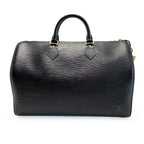 Louis Vuitton Epi Speedy 35 Boston Bag Noir Padlock &key X2