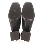 Hermes Christie 38 Leather Black Sandals — view 4