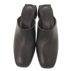 Hermes Christie 38 Leather Black Sandals — view 2