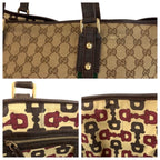 Gucci Sherry Line Beige Brown Gold GG Canvas Tote Shoulder — view 5