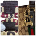 Gucci Sherry Line Beige Brown Gold GG Canvas Tote Shoulder — view 4