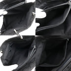 Gucci GG Tote Bamboo Nylon Canvas Black Handbag — view 6