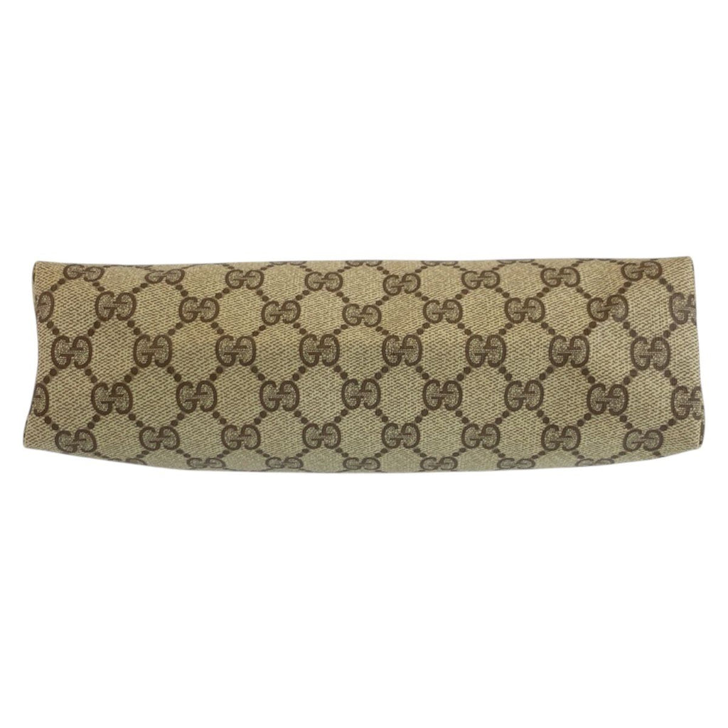 Gucci Vintage Beige Brown GG Supreme Canvas 156 01 045 Clutch Pouch — view 9