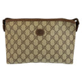 Gucci Vintage Beige Brown GG Supreme Canvas 156 01 045 Clutch Pouch