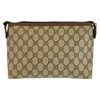 Gucci Vintage Beige Brown GG Supreme Canvas 156 01 045 Clutch Pouch — view 2