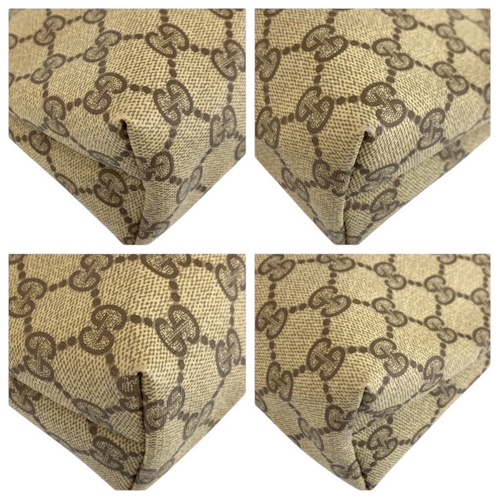 Gucci Vintage Beige Brown GG Supreme Canvas 156 01 045 Clutch Pouch — view 5