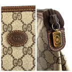 Gucci Vintage Beige Brown GG Supreme Canvas 156 01 045 Clutch Pouch — view 4