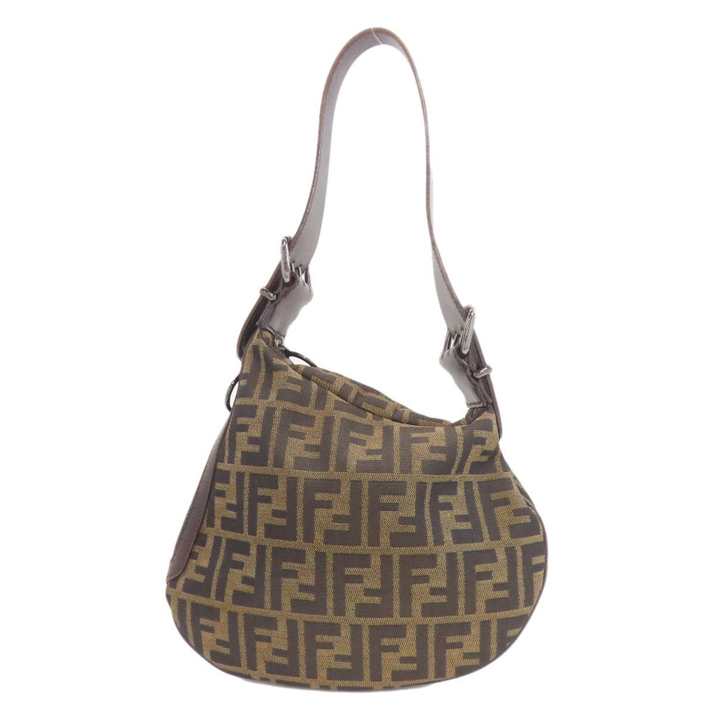 Fendi Zucca Pattern Shoulder Bag Canvas