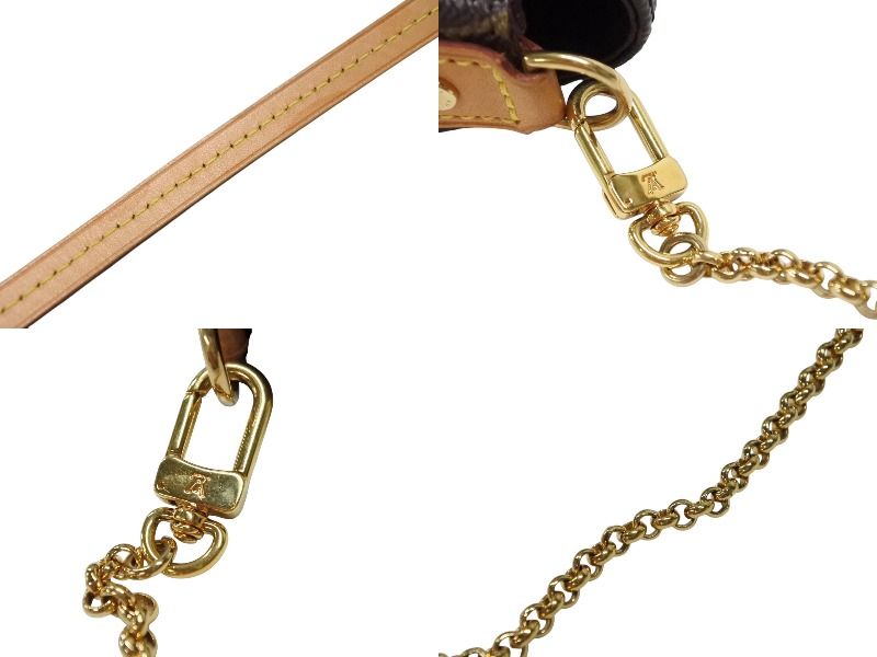 Louis Vuitton Monogram Favorite MM Shoulder Bag Brown Gold — view 5