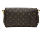 Louis Vuitton Monogram Favorite MM Shoulder Bag Brown Gold — view 3