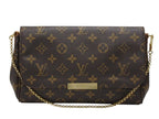 Louis Vuitton Monogram Favorite MM Shoulder Bag Brown Gold — view 2