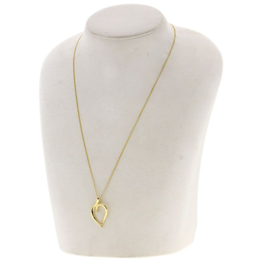 Tiffany & Co Leaf Heart Necklace 18k Yellow Gold — view 4