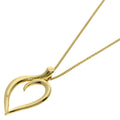 Tiffany & Co Leaf Heart Necklace 18k Yellow Gold