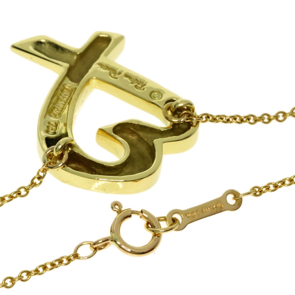 Tiffany & Co Loving Heart Necklace 18k Yellow Gold — view 2