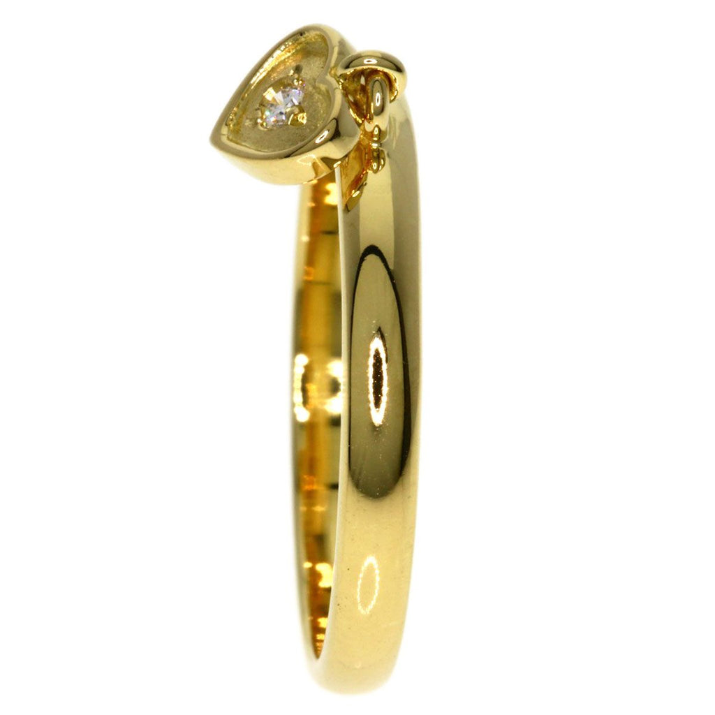Dior Heart Diamond Ring 18k Yellow Gold — view 3