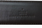 Gucci Belt GG Buckle Brown Beige 85 — view 6