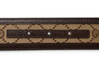 Gucci Belt GG Buckle Brown Beige 85 — view 8