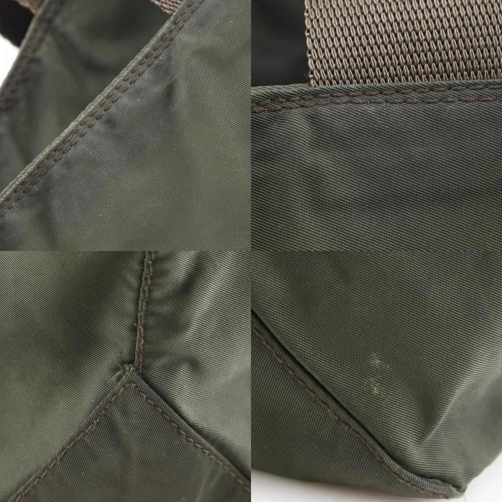 Prada Nylon Khaki Tote — view 8