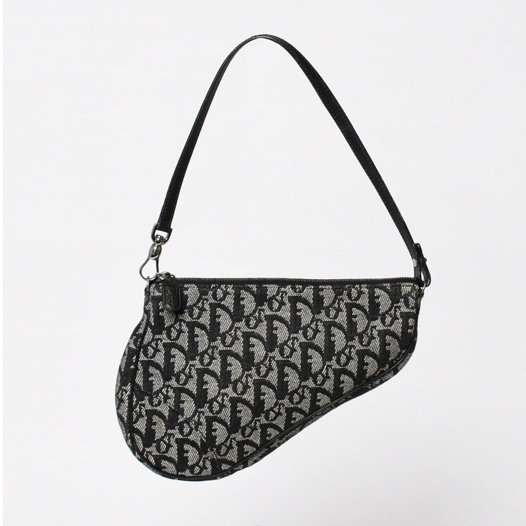 Dior Trotter Saddle Bag Pouch Navy